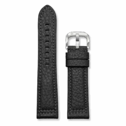 Embossed Leather Strap 22mm - Black