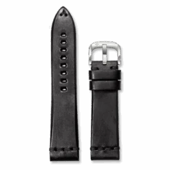 Aged Leather Strap 22mm - Black