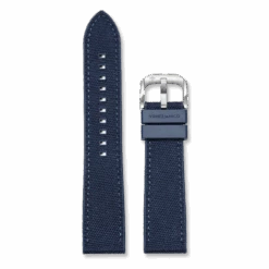Hybrid Rubber-Textile Strap 22mm - Blue
