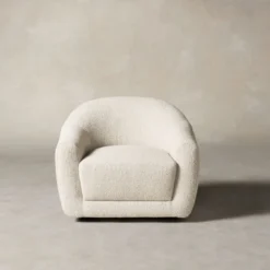 The Oliver Chair - Italian Bouclé Fossil