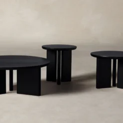 The Morro Tables -Venetian Store 240822 MHFW24 morro table set of 3D1 027 blackened oak scaled