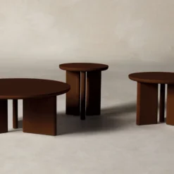 The Morro Tables -Venetian Store 240822 MHFW24 morro table set of 3D1 027 chocolate oak scaled