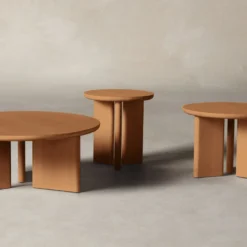 The Morro Tables -Venetian Store 240822 MHFW24 morro table set of 3D1 027 toasted oak scaled