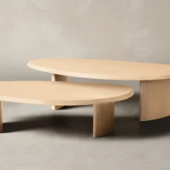 The Vestry Coffee Tables -Venetian Store 240822 MHFW24 vestry coffee table set of 2D1 031 light oak scaled