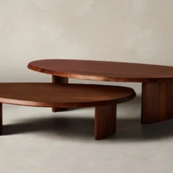 Venetian Store 24 Venetian Store -Venetian Store 240822 MHFW24 vestry coffee table set of 2D1 031 natural walnut scaled