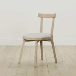 The Allen Dining Chair - Performance Linen Weave Flour