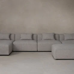 The Breuer Modular Sectional - Heritage Belgian Linen Agate