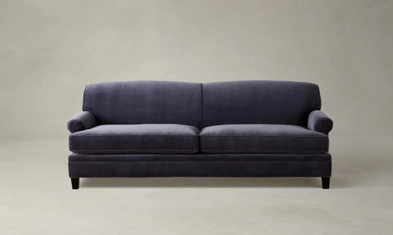 The Carmine Sofa - Performance Velvet Flannel 1 The Carmine Sofa - Performance Velvet Flannel