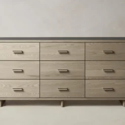 The Clinton 9-Drawer Dresser -Venetian Store clinton 9 drawer dresser greywash ash with pebbled leather ash2.0 scaled