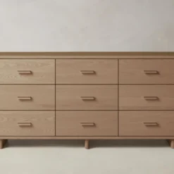 The Clinton 9-Drawer Dresser -Venetian Store clinton 9 drawer dresser pecan ash with tuscan leather camel2.0 scaled