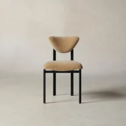 The Cooper Dining Chair - Mohair Almond