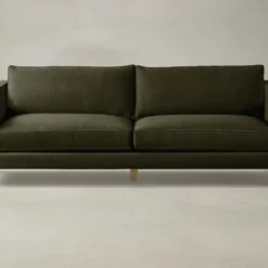 The Crosby Sectional - Performance Velvet Olive -Venetian Store crosby sofa performance velvet olive pecan2.0 6621dc35 0e3b 4758 a384 7a4aa27fe5fd scaled