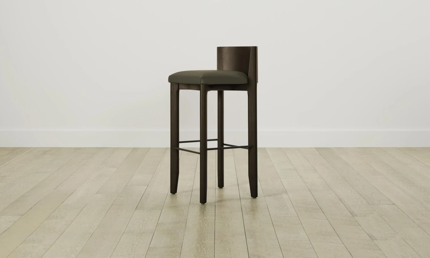 The Delancey Bar & Counter Stool - Pebbled Leather Truffle 4 The Delancey Bar & Counter Stool - Pebbled Leather Truffle - Image 4