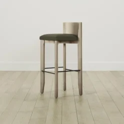 The Delancey Bar & Counter Stool - Pebbled Leather Truffle 10 The Delancey Bar & Counter Stool - Pebbled Leather Truffle -Venetian Store delancey bar and counter stool pebbled leather truffle greywash2.0 scaled