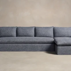 The Dune Sectional - Heritage Belgian Linen Lake -Venetian Store dune chaise sectional classic back belgian linen lake r 013dd2ba d045 4bdd bb3d 190942db482f