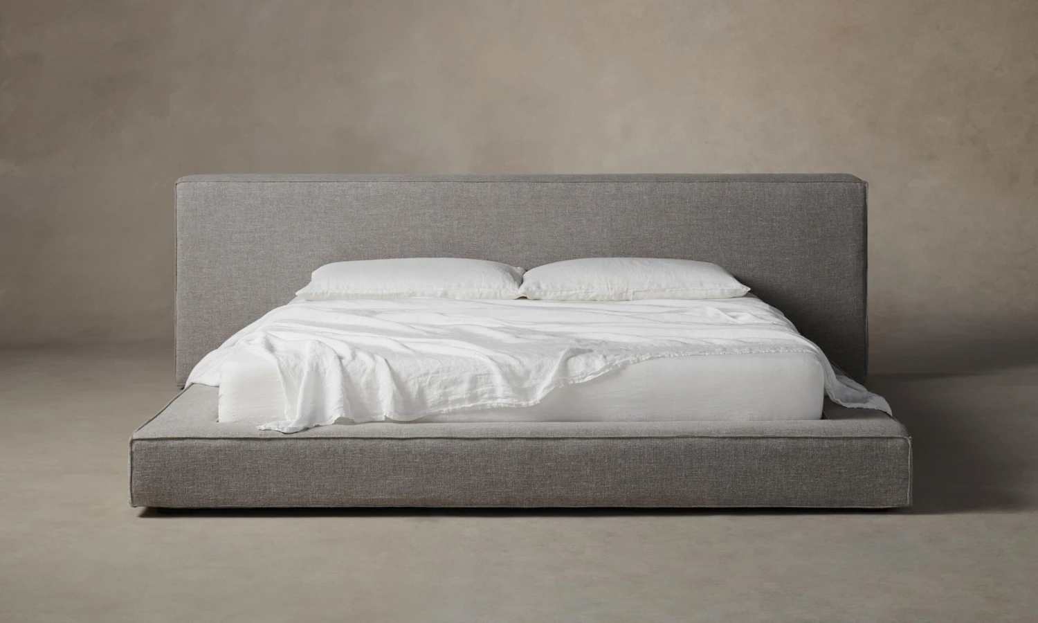 The Eldridge Bed - Heritage Belgian Linen Agate 1 The Eldridge Bed - Heritage Belgian Linen Agate