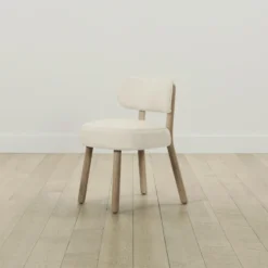 The Jane Dining Chair - Italian Bouclé White -Venetian Store jane dining chair italian boucl white greywash2.0 scaled