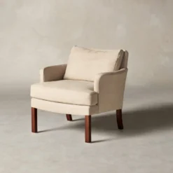 The Kaye Chair - Nubuck Leather Fawn -Venetian Store kaye chair nubuck leather fawn natural walnut 2ded9dc0 9330 4bc7 91d9 3181f6021799 scaled