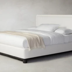 The Kent Bed - Performance Linen Weave Flour -Venetian Store kent bed performance textured linen pearl charcoal2.0 58333651 18dc 4977 9cab de5851470905 scaled