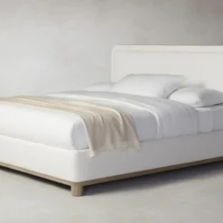 The Kent Bed - Performance Linen Weave Flour -Venetian Store kent bed performance textured linen pearl greywash2.0 a96323fb f2b1 42e0 b642 328d613c254c scaled