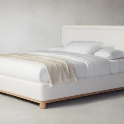 The Kent Bed - Performance Linen Weave Flour