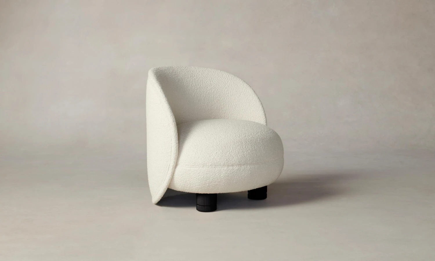 The Laight Chair - Italian Bouclé White 6 The Laight Chair - Italian Bouclé White - Image 6