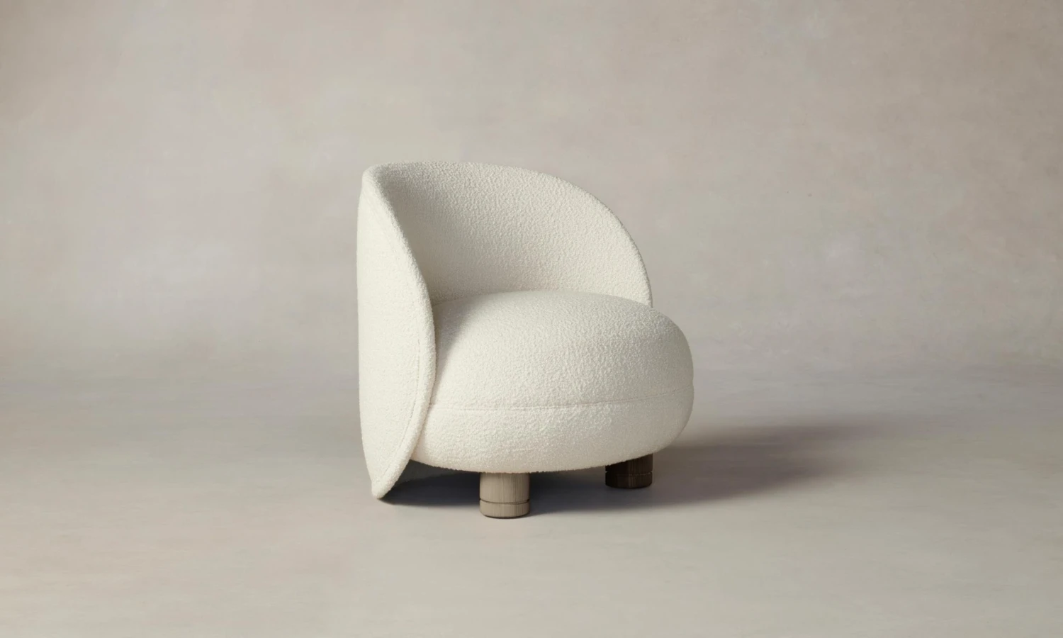 The Laight Chair - Italian Bouclé White 4 The Laight Chair - Italian Bouclé White - Image 4
