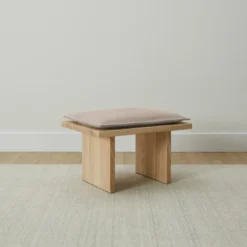 The Reyes Stool - Nubuck Leather Fawn