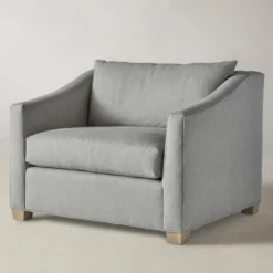 The Sullivan Chair-and-a-Half - Performance Linen Weave Cloud