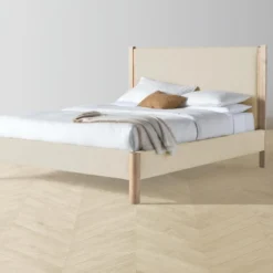 The Thompson Bed - Performance Linen Weave Prairie