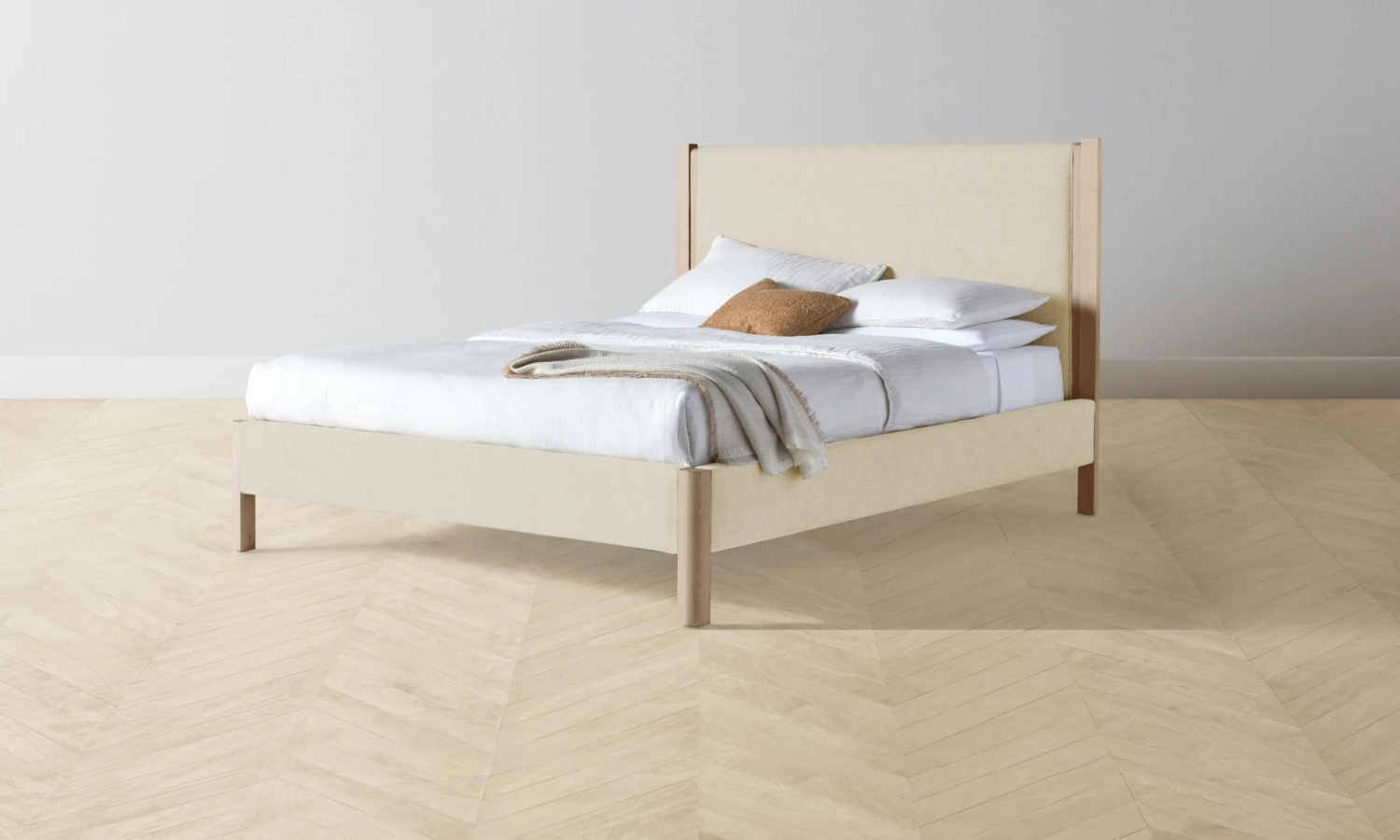 The Thompson Bed - Performance Linen Weave Prairie 7 The Thompson Bed - Performance Linen Weave Prairie - Image 7