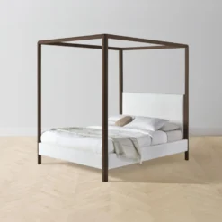 The Thompson Canopy Bed - Performance Bouclé Polar -Venetian Store thompson canopy bed performance boucl polar coffee2.0 b3ba288e 4c59 49b2 a82b b73436f0e526 scaled