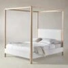 The Thompson Canopy Bed - Performance Bouclé Polar