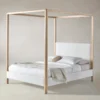 The Thompson Canopy Bed - Performance Bouclé Polar