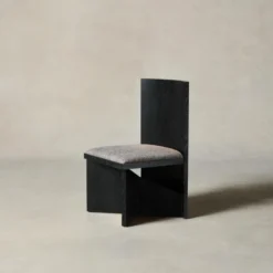 The Venice Chair - Heritage Belgian Linen Carob -Venetian Store venice chair belgian linen carob black cerused oak2.0 scaled