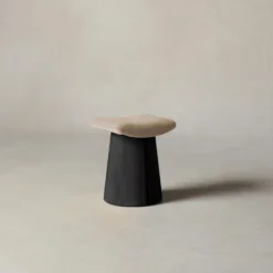 The Weston Stool - Mohair Almond -Venetian Store weston stool mohair almond blackened oak2.0 8850abde 8471 4f9b b219 b3db0c17db59 scaled