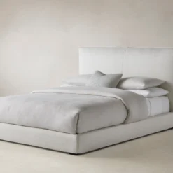 The Wythe Bed - Performance Linen Weave Flour